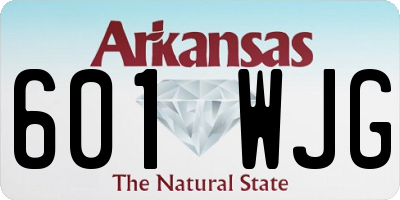 AR license plate 601WJG