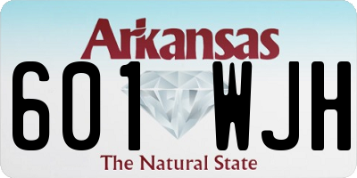 AR license plate 601WJH