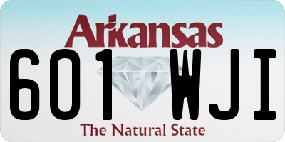 AR license plate 601WJI