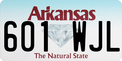 AR license plate 601WJL
