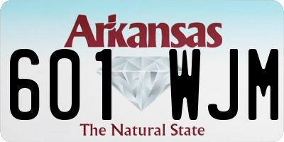 AR license plate 601WJM