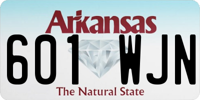 AR license plate 601WJN