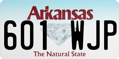 AR license plate 601WJP