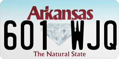 AR license plate 601WJQ