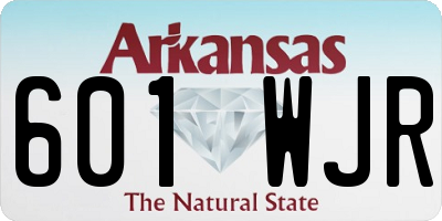AR license plate 601WJR
