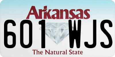 AR license plate 601WJS