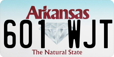 AR license plate 601WJT