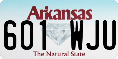 AR license plate 601WJU