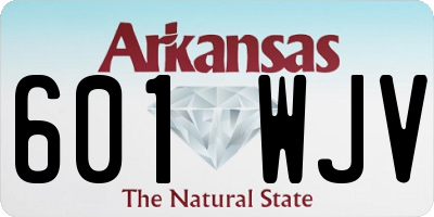 AR license plate 601WJV