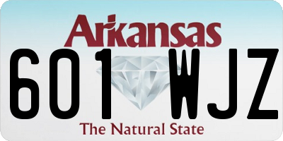 AR license plate 601WJZ