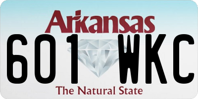 AR license plate 601WKC
