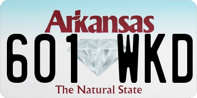 AR license plate 601WKD