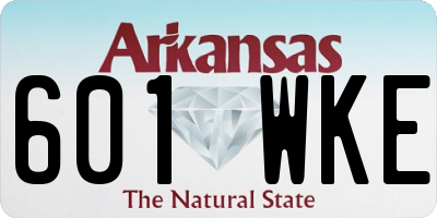 AR license plate 601WKE