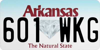 AR license plate 601WKG