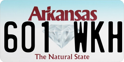 AR license plate 601WKH
