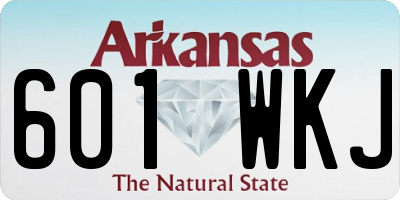 AR license plate 601WKJ