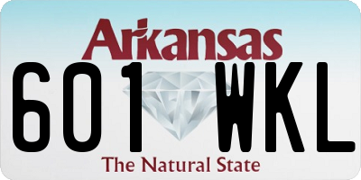 AR license plate 601WKL