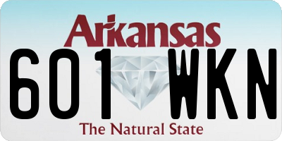 AR license plate 601WKN
