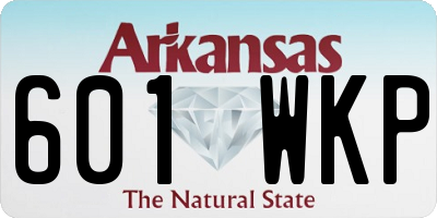 AR license plate 601WKP