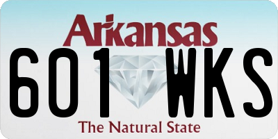 AR license plate 601WKS