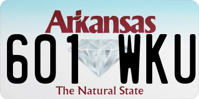 AR license plate 601WKU