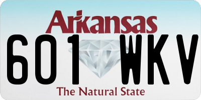 AR license plate 601WKV