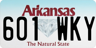 AR license plate 601WKY