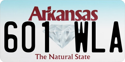 AR license plate 601WLA