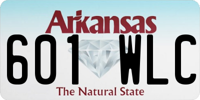 AR license plate 601WLC