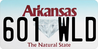 AR license plate 601WLD