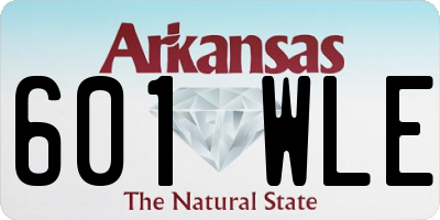 AR license plate 601WLE