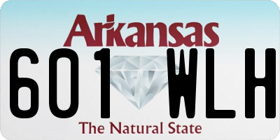 AR license plate 601WLH
