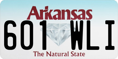 AR license plate 601WLI