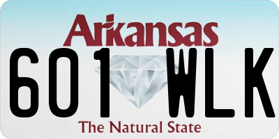 AR license plate 601WLK