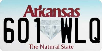 AR license plate 601WLQ