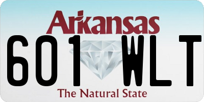 AR license plate 601WLT