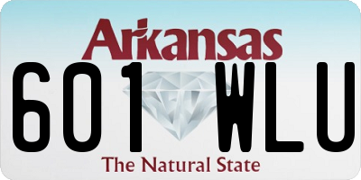 AR license plate 601WLU