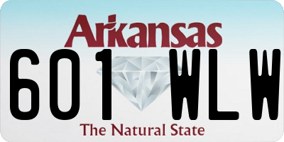 AR license plate 601WLW