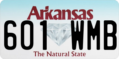 AR license plate 601WMB