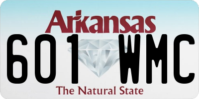 AR license plate 601WMC