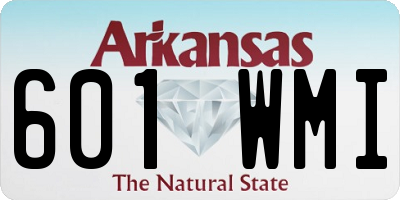 AR license plate 601WMI