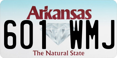 AR license plate 601WMJ