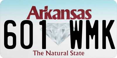 AR license plate 601WMK