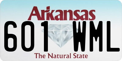 AR license plate 601WML