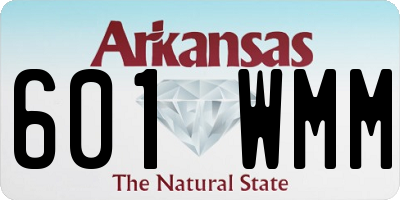 AR license plate 601WMM