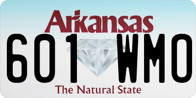 AR license plate 601WMO