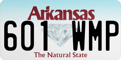 AR license plate 601WMP