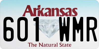 AR license plate 601WMR