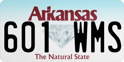 AR license plate 601WMS