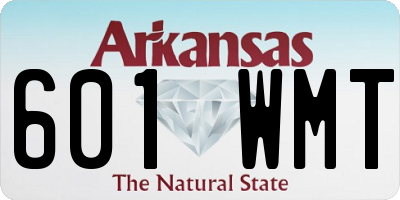 AR license plate 601WMT